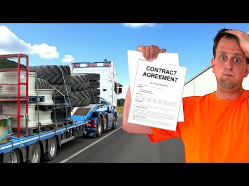 I WON MY FIRST *BIG* HAULAGE CONTRACT!! | 3 LOADS A DAY! | #truckertim