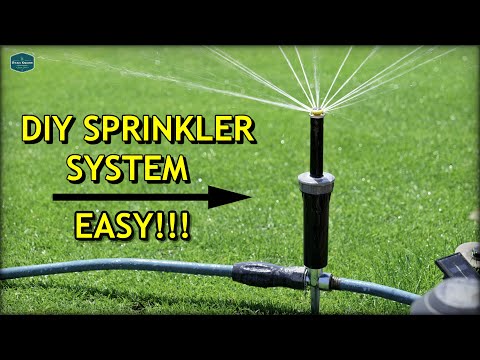 DIY ABOVE GROUND Sprinkler System (2020 UPDATE!)