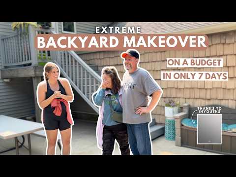 *SURPRISE* Backyard Makeover in 7 Days! | DIY Pool Transformation on a Budget | Inyouths LED Mirror
