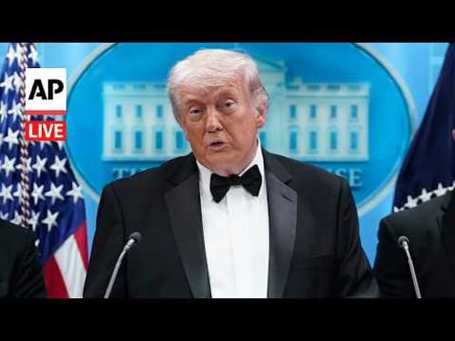 LIVE: Trump speaks after incident at White House correspondents dinner