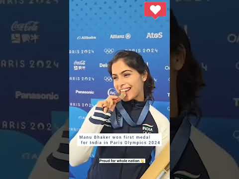 Manu Bhaker won medal in Paris Olympics in 2024 #manubhaker #parisolympics2024
