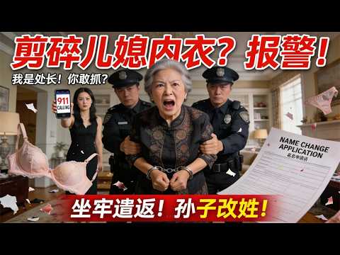 国内退休女处长来加当“太后”,剪碎儿媳内衣还动手打人!儿媳一个911电话教做人:坐牢180天+遣返!孙子改姓,千万家产一分没捞着!