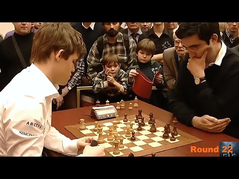 Magnus Carlsen vs. Vladimir Kramnik / FIDE World Blitz 2010 / Pirc Defense & remarkable endgame