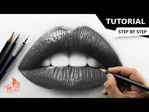 How to Draw Realistic LIPS | Tutorial for BEGINNERS