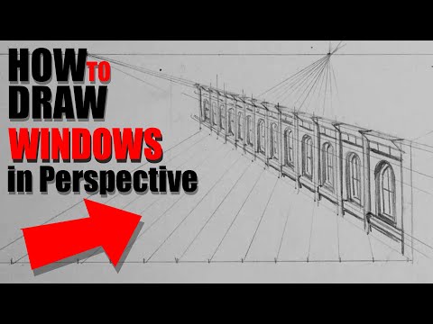 How to Draw Evenly Spaced Windows in Perspective