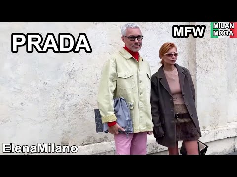 Prada VIP looks Milan Fashion Week Win Metawin and guests 18/01/26 ๐ฎ๐น #italy #milan #mfw