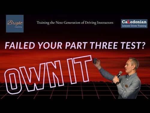 Hey Trainee Driving Instructors - Failed a Part Three test?