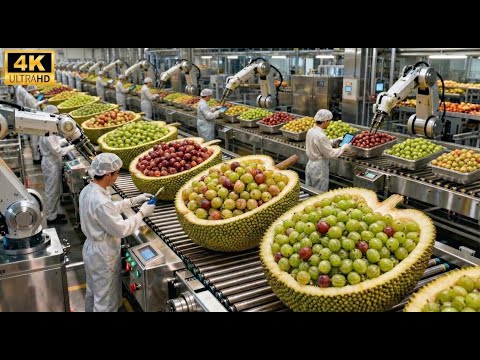 Inside a Modern Gooseberry Processing Plant: From Raw Gooseberries to Tangy GreenSyrup (FullProcess)