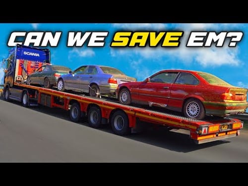 Fixing up the 7 abandoned BMW E36's (sorta)