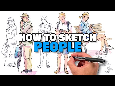How To Sketch People In 4 Steps | Basic Fundamentals For Beginners
