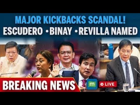 LIVE | Philippine Senators In Kickbacks Scandal: Escudero, Binay, Revilla Named | Flood Control N18G