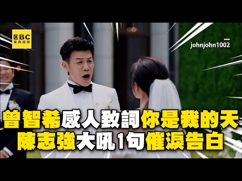 曾智希婚禮感人致詞「你就是我的天」!陳志強大吼1句催淚告白