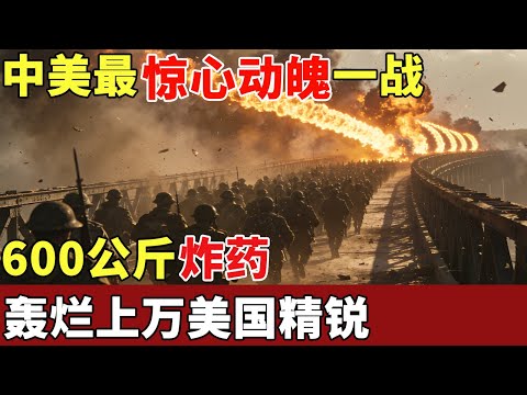 中美最惊心动魄一战,600公斤炸药,彻底轰烂敌军后援,一举歼灭上万美国精锐【历史档案】