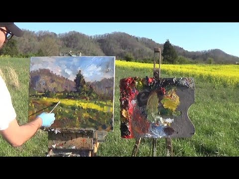 Kyle Buckland Beginner Plein Air Oil Painting Demonstration Landscape Art Lesson #9