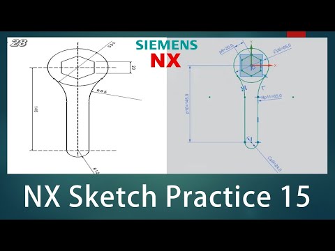 NX Sketch Practice - 15