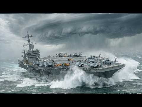 What Happens When a Super Typhoon Hits a US Aircraft Carrier at Sea