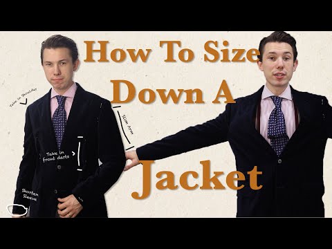 How to Completely Resize a Sport Coat | Taking in shoulders, increasing front darts, Pressing velvet