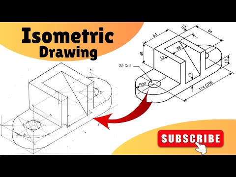 Isometric drawing - Isometric of circle - Engineering drawing