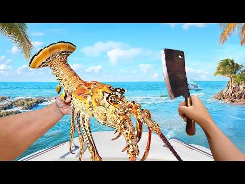 Giant Lobster Catch And Cook!