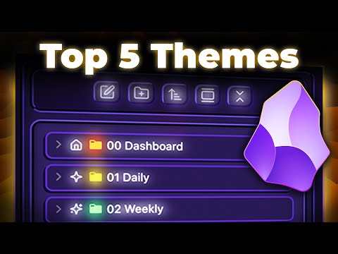 Top 5 NEW Obsidian Themes in 2025