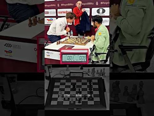 Magnus Carlsen SLAMS the table again after losing😳 #chess