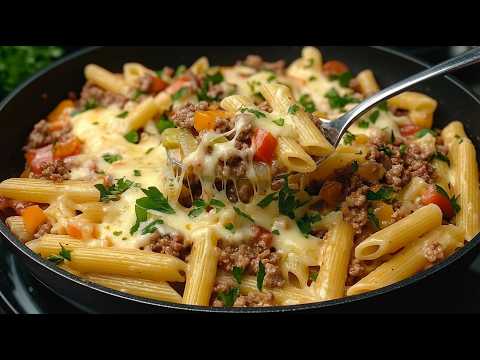 The most delicious pasta with minced meat I’ve ever made ❗️ Simple and super juicy!