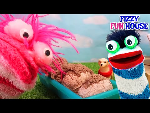 Fizzy Finds Dinosaur Eggs! | Explorative Video for Kids