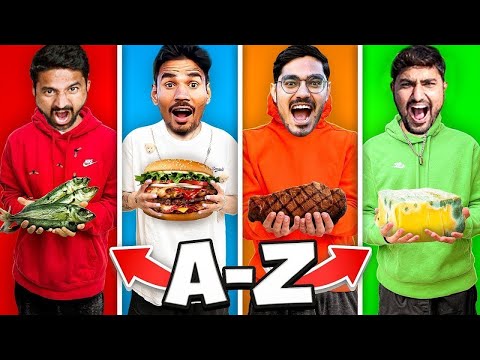 A to Z Fast Food Challenge Worth ₹100000 Who Will Win