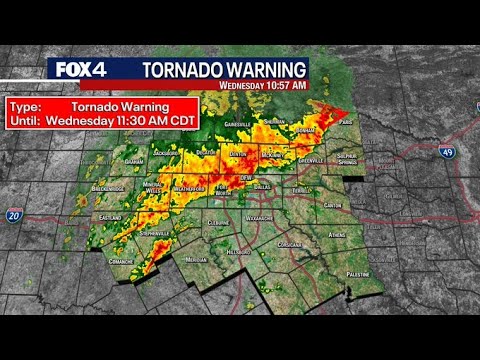 Dallas Weather: Tornado warning, flood warnings in effect