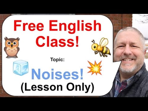 Let's Learn English! Topic: Noises! π₯ππ§ (Lesson Only)