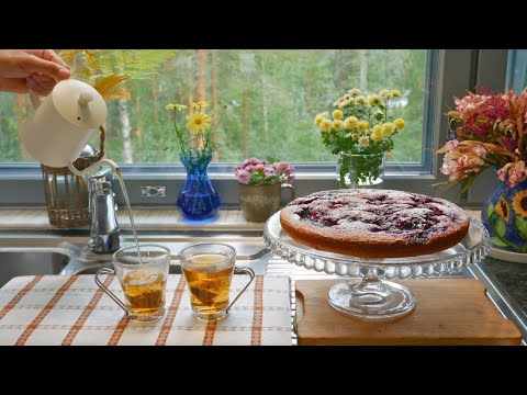 Slow Living in Finland: Plum Sauce๐Rustic Plum Cake๐ฐLake Walk with Dog๐๐ถEggplant in Tomato Sauce๐๐