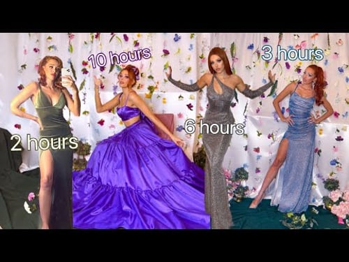 Prom dresses you can make QUICK! (or u can wear them on a red carpet if ur 2 old 4 prom)