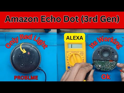Amazon Echo dot (3rd Gen) Alexa Repair. How to fix Alexa only Red light blink problme.