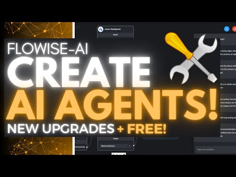 Flowise: Create Powerful AI Agents/LLM Apps With A Drag-and-Drop UI (FREE)