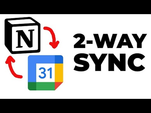 Notion ↔ Google Calendar | Notion Template (Ep.3)✨💻