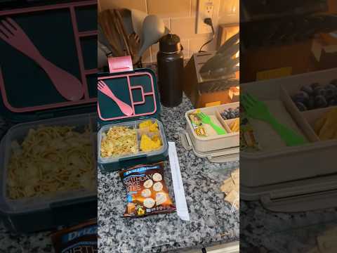 #schoollunches #schoollunchideas #bento #lunchbox #leftovers #momlife