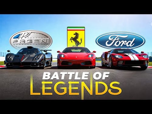 Pagani Zonda vs Ferrari F430 vs Ford GT | When Art Faced Power