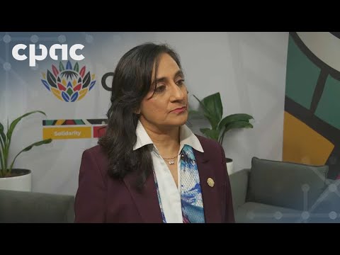Foreign Affairs Minister Anita Anand speaks with reporters at G20 summit – November 22, 2025