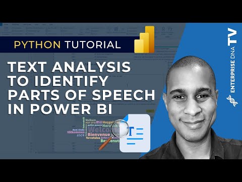 How To Do Text Analysis Using Python To Identify Parts Of Speech In Texts In Power BI