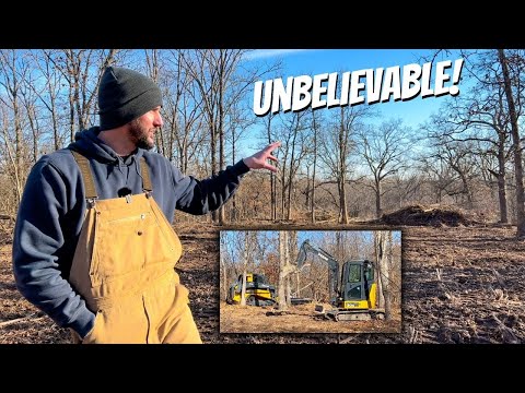 CLEARING 2 ACRES OF OUR WOODED LAND!