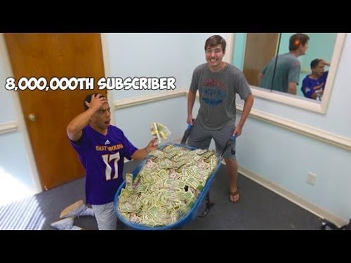 Surprising My 8,000,000th Subscriber With 8,000,000 ___