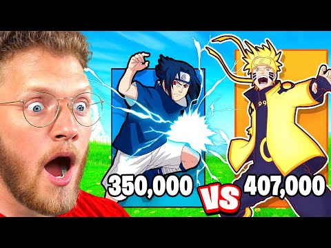 SASAUKE vs NARUTO Power Level Comparison