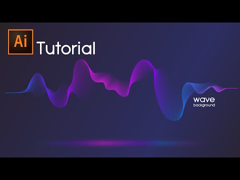 Adobe Illustrator - Wave Background Tutorial