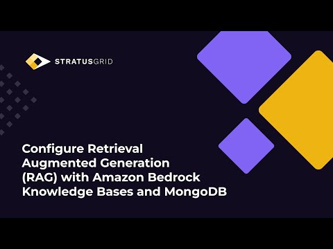 Configure Retrieval Augmented Generation (RAG) with Amazon Bedrock Knowledge Bases and MongoDB