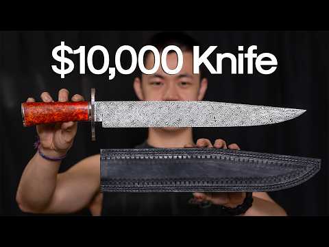 Making a $10,000 Damascus Bowie Knife