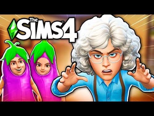 The Sims but my household is a single child (Death, Cults and Frogs)