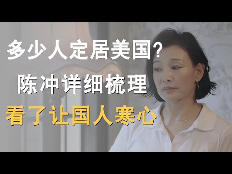 有多少人中国人定居美国?陈冲详细梳理原因后,看了让国人寒心