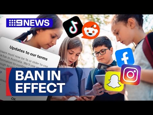 Australia’s world-first social media ban is officially in effect | 9 News Australia