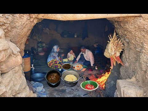 Cooking Ghormeh Sabzi, 5000 Years-Old Iranian Stew Rustic Way | Villager Life