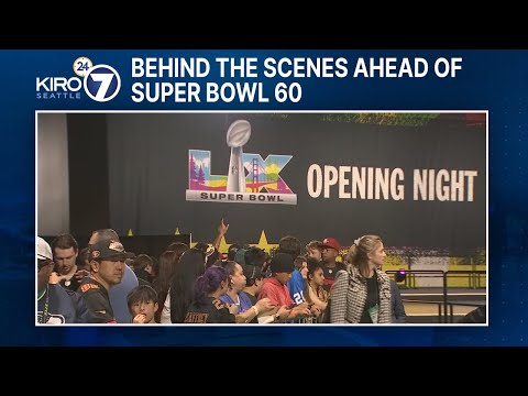 Behind the scenes in California ahead of the Super Bowl